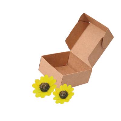 China Recycled Materials Wholesale One Color Recycled Custom Logo Shipping Kraft Paper Boxes Print Apparel Package for sale