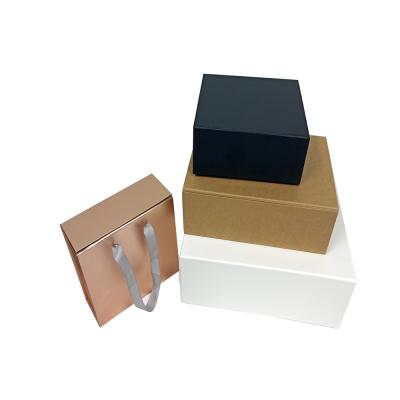 China Materials Manufacturer Wholesale Color Craft Paper Storage Recycled Packing Shoe Box for sale