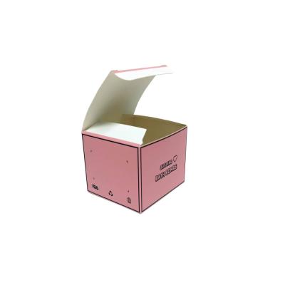 China Pink Low MOQ Recycled Paper Box Eco Friendly Hot Sale Fancy Gift Box Material Supplier Factory Paper Boxes For Food for sale