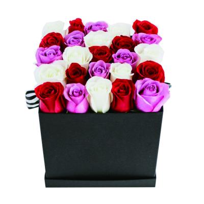 China Recycled Materials Gift Box Eco Friendly Factory Custom Paper Packaging Boxes For Roses Flower Gift Box for sale