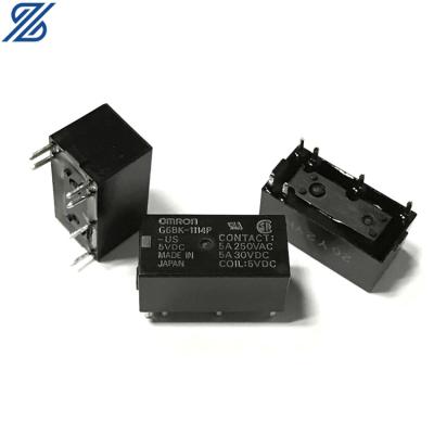 China PCB Power Relay G6BK-1114P-US 5V 12V 24V DC Relay 6Pin 5A 250VAC Sealed Subminiature Contact For SPST-NO for sale