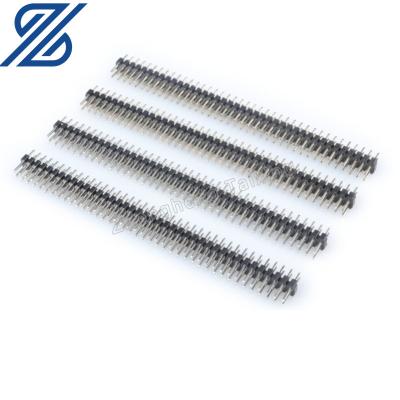 China PCB 2.0 single-row straight pin 1*40P 2*40P pitch 2.0MM 40-pin single-row length 8.7MM / double-row needle for sale