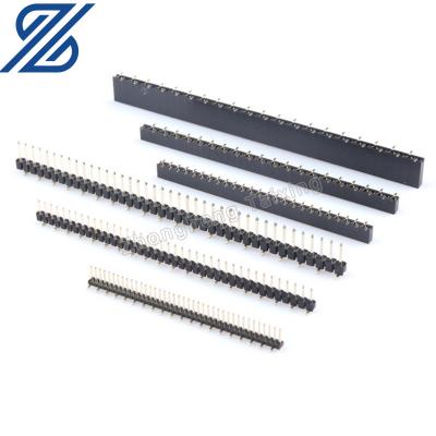 China PCB 1.27/2.0/2.54MM SMT Single Row Dislocation Patch Vertical Single Row Female Female Seat 1*40P 1*50P for sale