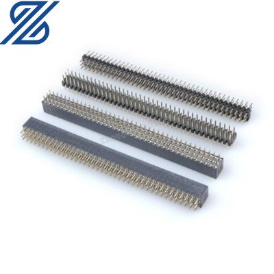 China PCB 2.0mm Pitch Pin Header 3*40P 3 Row Female Row Gold Plated Straight Needle 3 Rows / Curved Needle 2.0 for sale