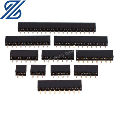 China Single Row PCB 2.0MM Spacing 1*2P/3/4/5/6/7/8/10/12/20/40P Female Integrated Female Seat for sale