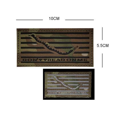 China Flashing IR LEDs USA 2-1/8x4 Inch DTOM Won't Walk On Me Mark Type III Navy DEVGRU AOR1 CP Tether NWU Tactical Patch for sale