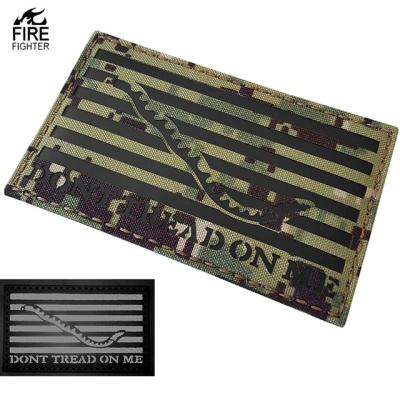 China Large 2x3.54 IR AOR2 USA First Type III Flag Tie Fabric Navy Jack Dont Tread On Me DTOM NWU Infrared Patch for sale