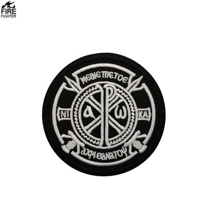 China Alpha Phi Alpha Fraternity thoughtful eco-friendly, Inc. embroidery patch. Round Iron-On for sale