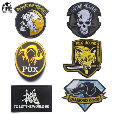 China Metal Gear 3D Outer Sky Diamond Dogs Tactical Patch and Metal Gear Solid Fox Embroidery Patch for sale