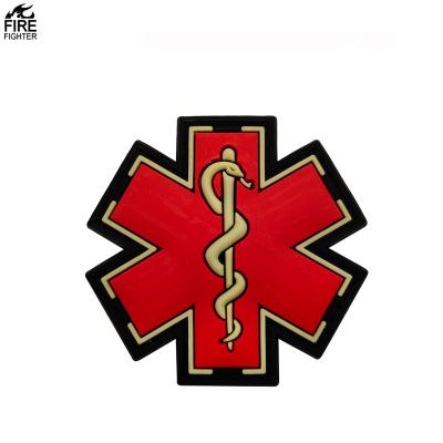 China 3D DOCTOR Tactical Military Patches EMT Medical MED NURSE Emblem PVC PVC Badges P00224 for sale