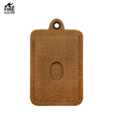 China Fashion Badge Holder Hook ID Card Holder Credit Card Organizer Surface Hanging Tactical ID Card Case for sale