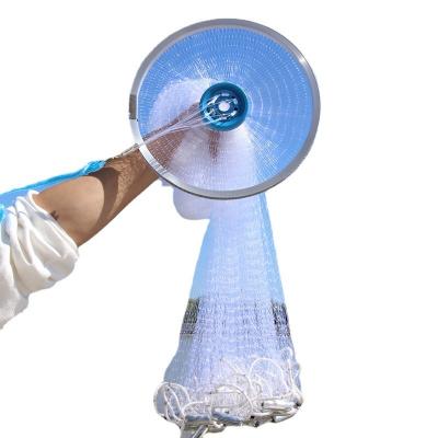 China Easy Net Throw Multifilament Wheels Aluminum Net Hand Net Spinning Net for sale