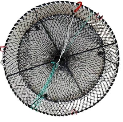 China Strong Newest Design Good Quality Cylindrical Crab Foldable Fishing Trap for sale