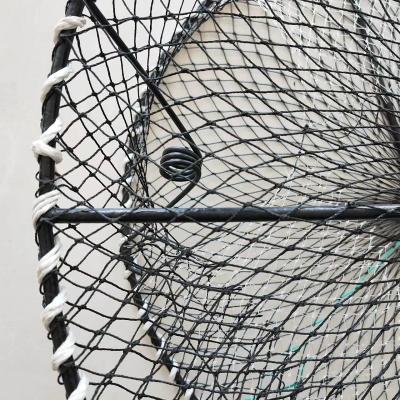 China 30x60cm Strong Commercial Spring Crab Net Trap Fishing Trap Lobster Crab Fish Cage for sale