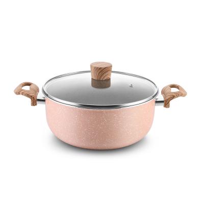 China Sustainable Aluminum Pressed Clamping Cookware Casserole for sale