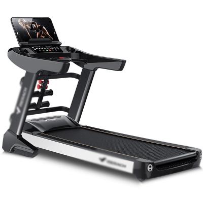 China Black Home Exercise Plan Folding Treadmill Silent Electric Fitness Equipment for sale