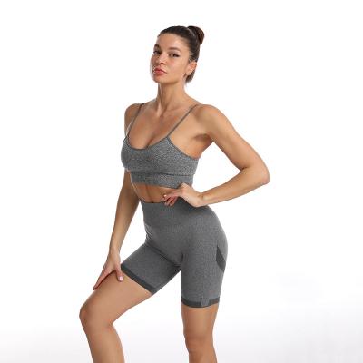 China New Compression Breathable Women's Yoga Seamless European And American XL Fitness High Waist Exercise Tight Shorts for sale