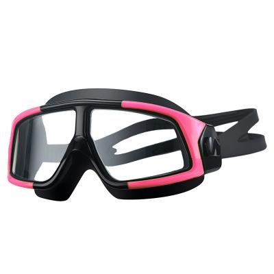 China Large Outdoor Snorkeling Goggles Sealed Snorkeling Protective Sports Goggles Mirror Free Diving Goggles Frame Silicone Waterproof Mask for sale