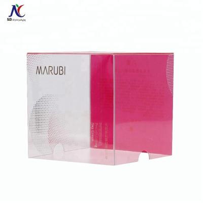 China Wholesale High Quality Recycled Materials Price Logo Printed Folding Transparent Skin Care Box Cheap Packaging for sale