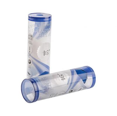 China Recycled Materials Tube Custom Box Cylinder Box Clear Plastic Packaging for sale