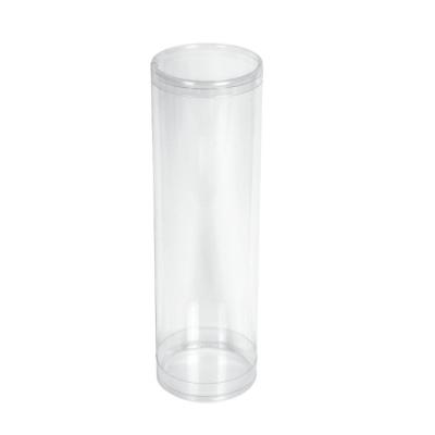 China Recyclable Custom Plastic Blister Cylinder Packaging Clear Round Tube Gift Box Lid Recycled Materials Customized To Form Biodegradable PVC for sale