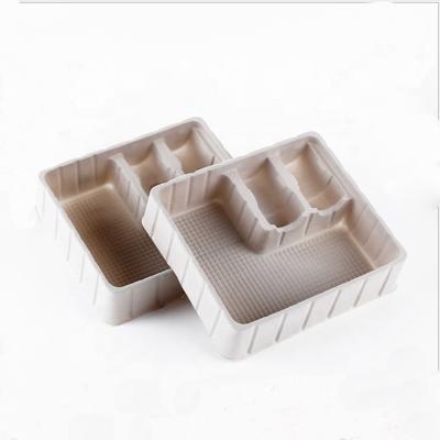 China Disposable Plastic Commodities PS/PP Tray Plastic Container Disposable Trays Custom Sale White Plastic Tray Blister Packing Tray for sale