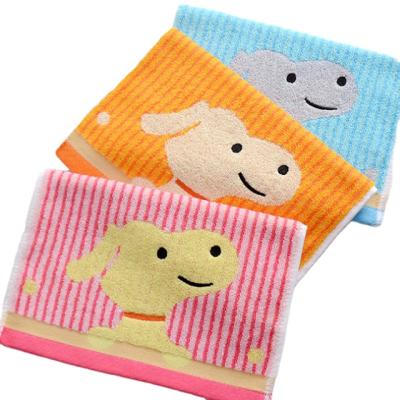 China Wash Your Face Super Baby Love The Upper And Lovely SectionSoft Without SheddingCartoon Dog Rectangular Towel For Kids for sale