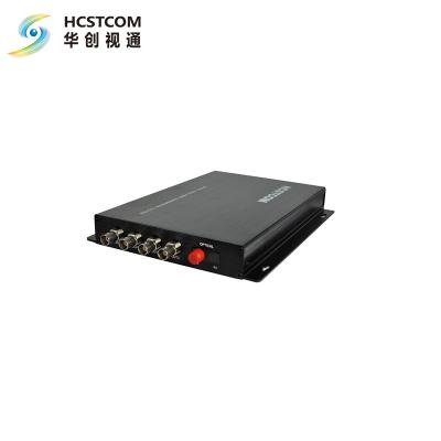 China 4-CH Channel Video Fiber Optic Media Converter Transceiver Supplement for CCTV Camera HC 3010-T/R for sale