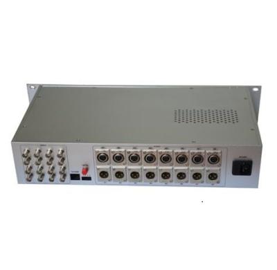 China Real Time XLR Audio Fiber Converter / Extender With RS232/422/485 Data For Broadcast And TV for sale