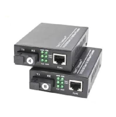 China FTTX 10/100/1000Mbps RJ45 to Bi Direction Media Optical Fiber Converter for sale