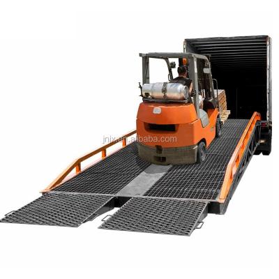 China Widely 6-15ton Height 1.1-1.8m Good Quality Adjustable Hydraulic Container Truck Yard Ramp Mobile Loading Price for sale