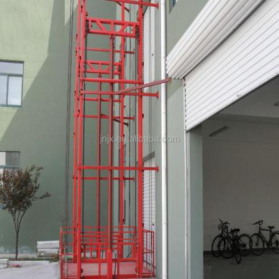 China Easy Operation Safety Convenience Commercial Lifts Wall Mounted Outdoor Industrial Goods Lift Cargo Elevator for sale