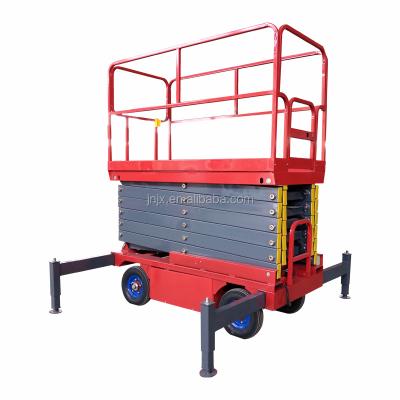 China Easy Operation Safety Convenience JUXIN - Mobile Hydraulic Electric Mobile Tables Roll Scissor Lift for sale