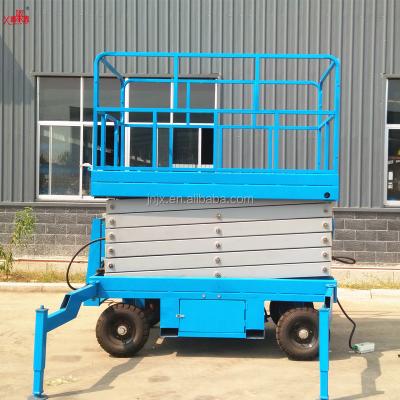 China Easy Operation Safety Convenience 4-18m CE ISO Approved Hydraulic Electric Manual Mobile Platform Scissor Lift for sale