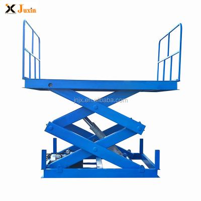 China JUXIN- Workshop Electric Hydraulic Stationary Fixed Use Electric Scissor Lift Table For Home for sale