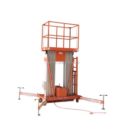 China Maintenance Lift 10m Cheap Ladders Aluminum Single Mast Hydraulic Lift for sale