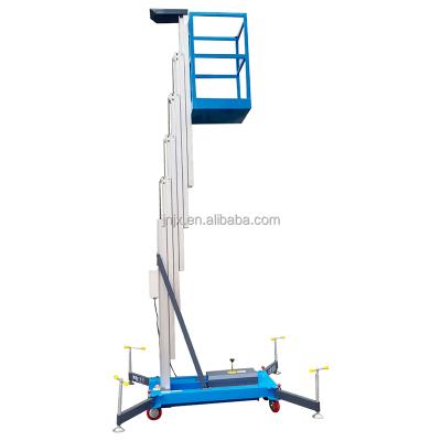 China Maintenance Juxin Single Mast Aluminum Alloy Lift Platform Man Lifting Equipment For Sale for sale