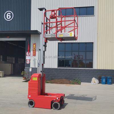 China Factory high quality aluminum hydraulic platform manlift vertical aerial work manlift for sale