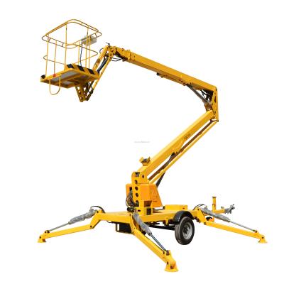 China Easy Operation Safety Convenience Factory Platform Lift Diesel Engine Mobile Manlift Directly For Cherry Picker 16m for sale