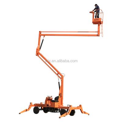 China Easy Operation Safety Convenience Trailer Mounted Spider Lift Arm Lift Towable Sky Lift Table For Sale for sale