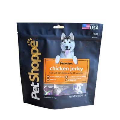 China Pet Food Packaging - Flat Bottom Zipper Pouch Pet Food Bag Dog Food Packing Bag for sale