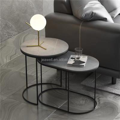 China (Height)Adjustable Side End Table Living Room Furniture Nesting Table Coffee Tables Set for sale