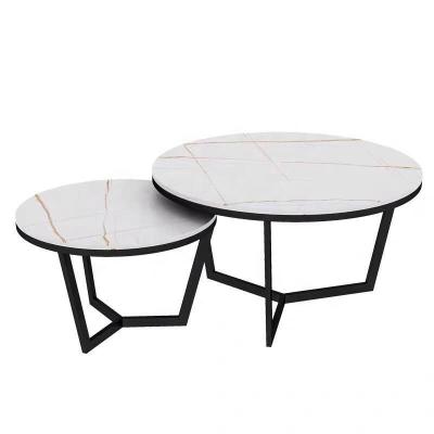 China Creativity Furniture 12mm Porcelain Table Top Modern Home Ceramic Marble Table Wood Coffee Side Table Set (Size) Hotel Bedroom Creativity for sale