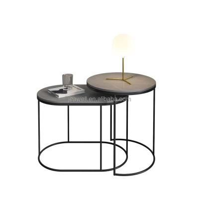 China (Size)Modern Color Round Darkness Style Furniture Adjustable Living Hot Selling Marble Coffee Side Table Use For Living Room And Soda Side for sale