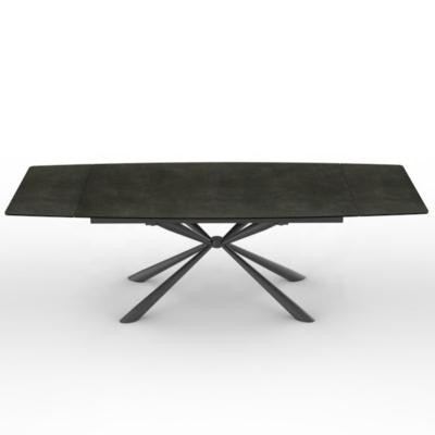 China Foldable 2023 Best Selling Rectangle Table Top With 12mm Ceramic Black Base for sale