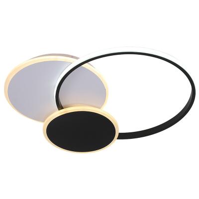 China Bedroom Modern Residential Dimmable Recessed Decorative Acrylic Living Room Kitchen Noise Lamp Gold Led Ceiling Light for sale