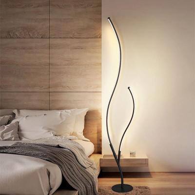 China Modern Luxury Nordic Designer Home Iron Floor Lamp Decoration Gold Black Arc Led Corner Floor Lamps Stand Lamp Stand Lamp for sale