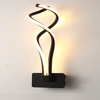 China Modern 3000k 10W LED Wall Lights Silicone Black Warm White Silicone Stairs Hallway Lamp Indoor Home Lighting for sale