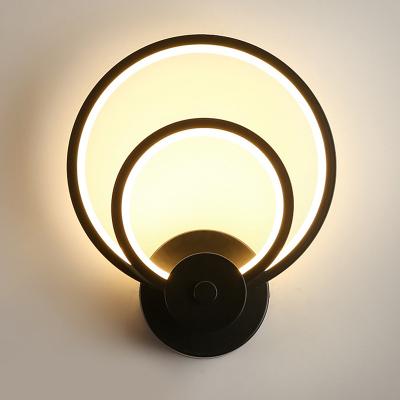 China Modern Residential Indoor Wall Mounted Modern Fabric Shade Wall Lamp Household Wall Light For Living Room for sale