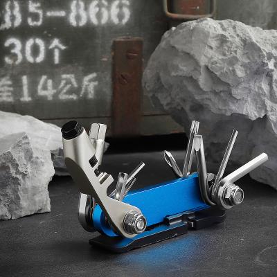 China Multi Functional and Portable Hot Selling Stainless Outdoor Portable Folding Bike Repair Tools for Bike Maintenance for sale